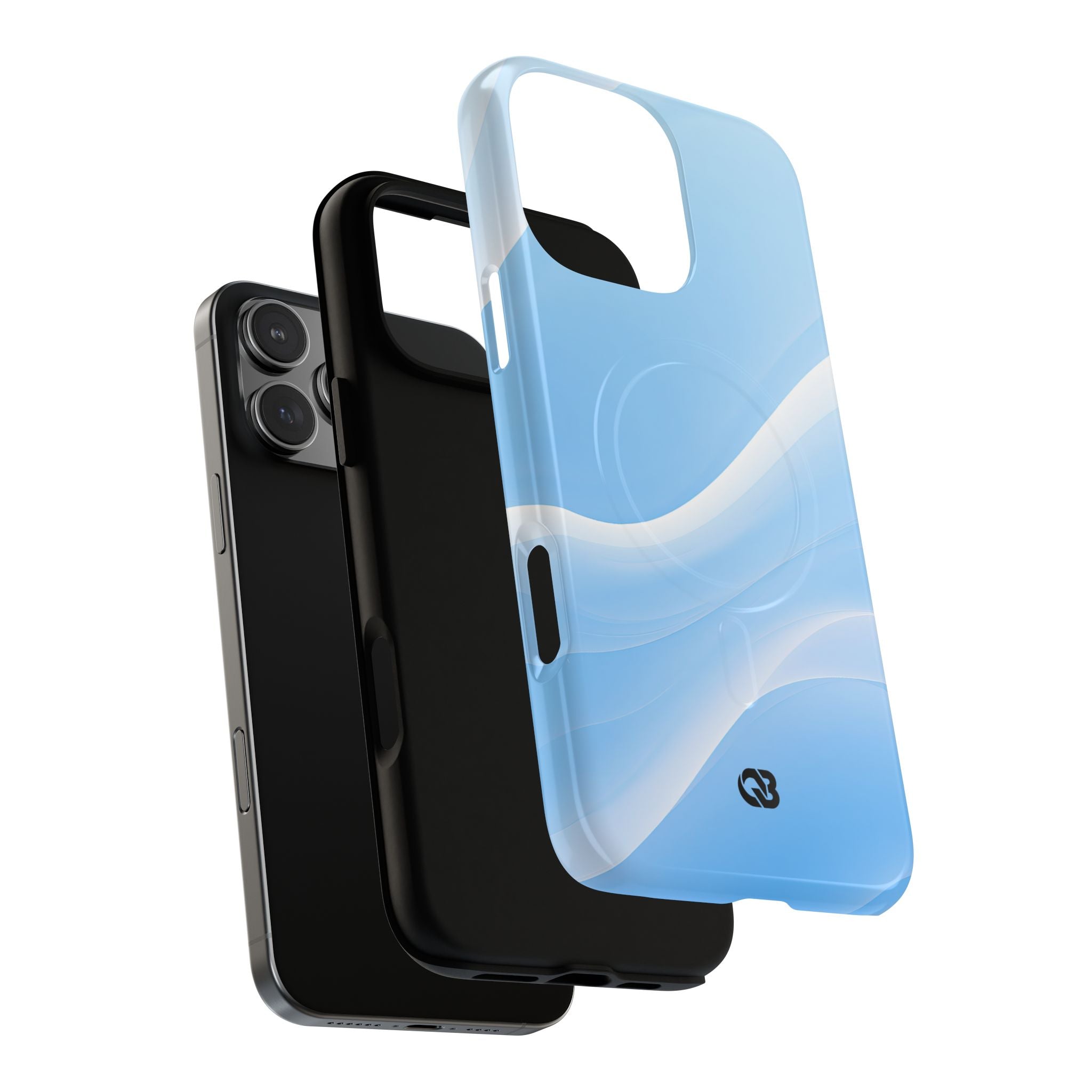 Blue Tough 2.0 Magsafe Phone Case for iPhone - Glacial Blue Silk