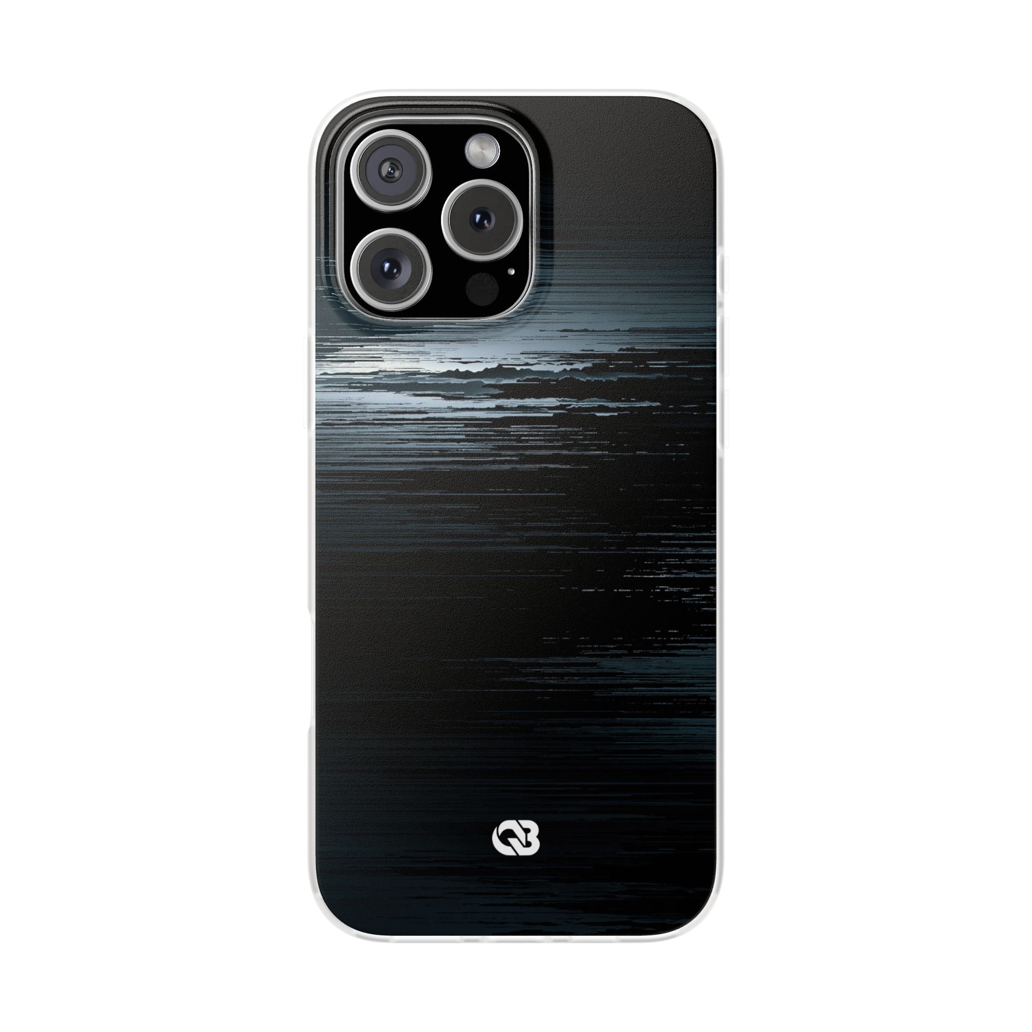 Black Lite Phone Case for iPhone - Frozen Signal Glitch