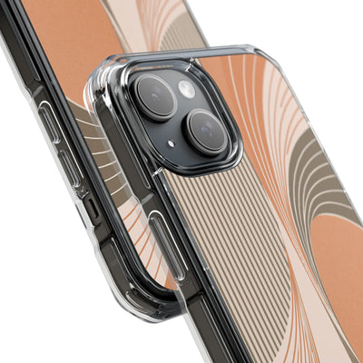 Orange Impact MagSafe Phone Case for iPhone - Desert Arc Horizon