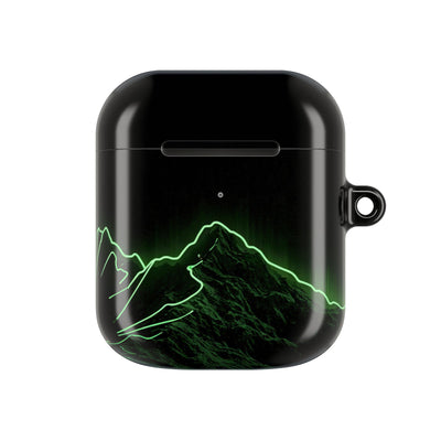 Nordic Mountain Contour · Hard Case for AirPods & AirPods Pro · Black