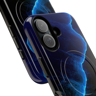 Electric Azure Drift · Tough 2.0 Magnetic Phone Case for iPhone · Blue