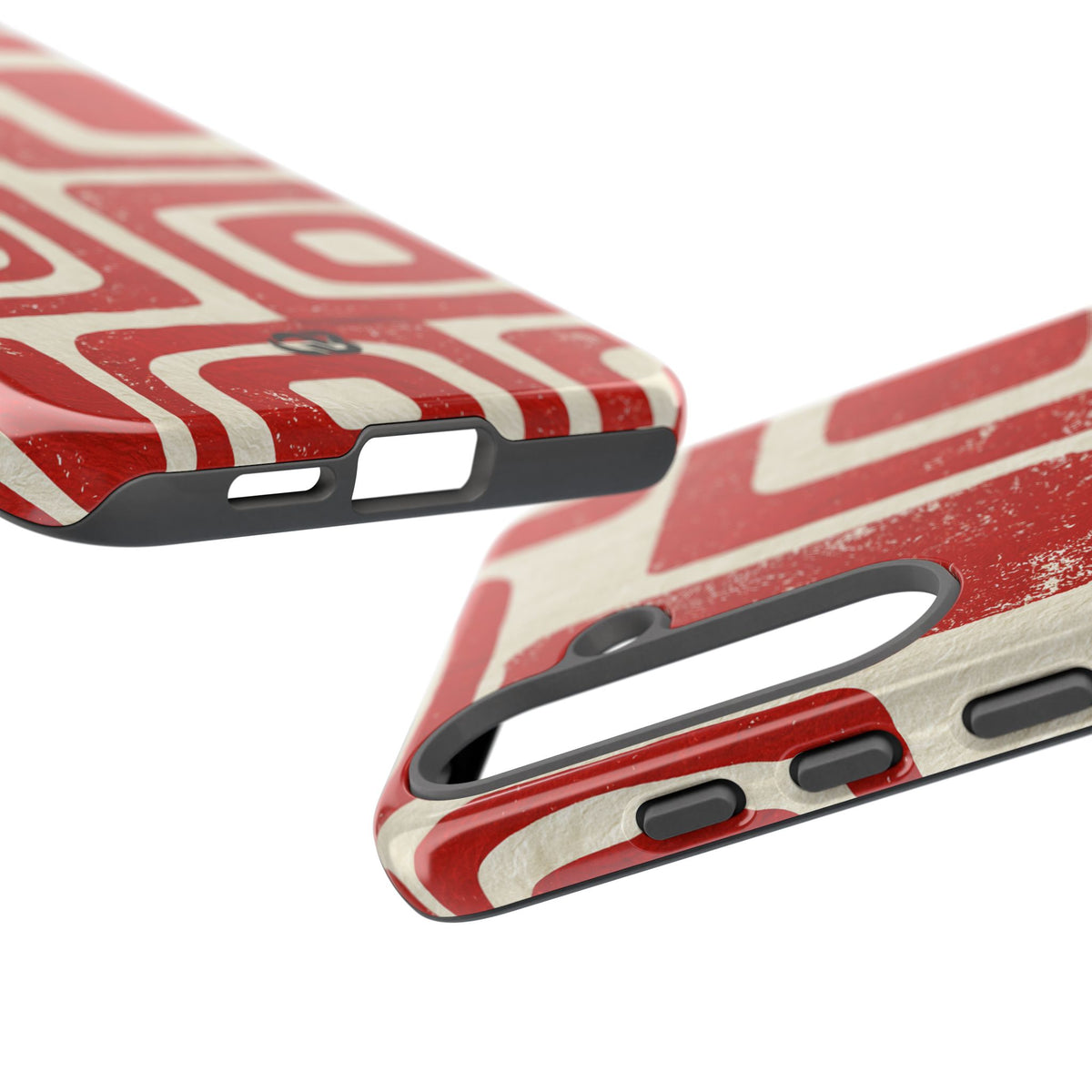 Vermilion Block Motif · Tough Phone Case for Samsung · Red