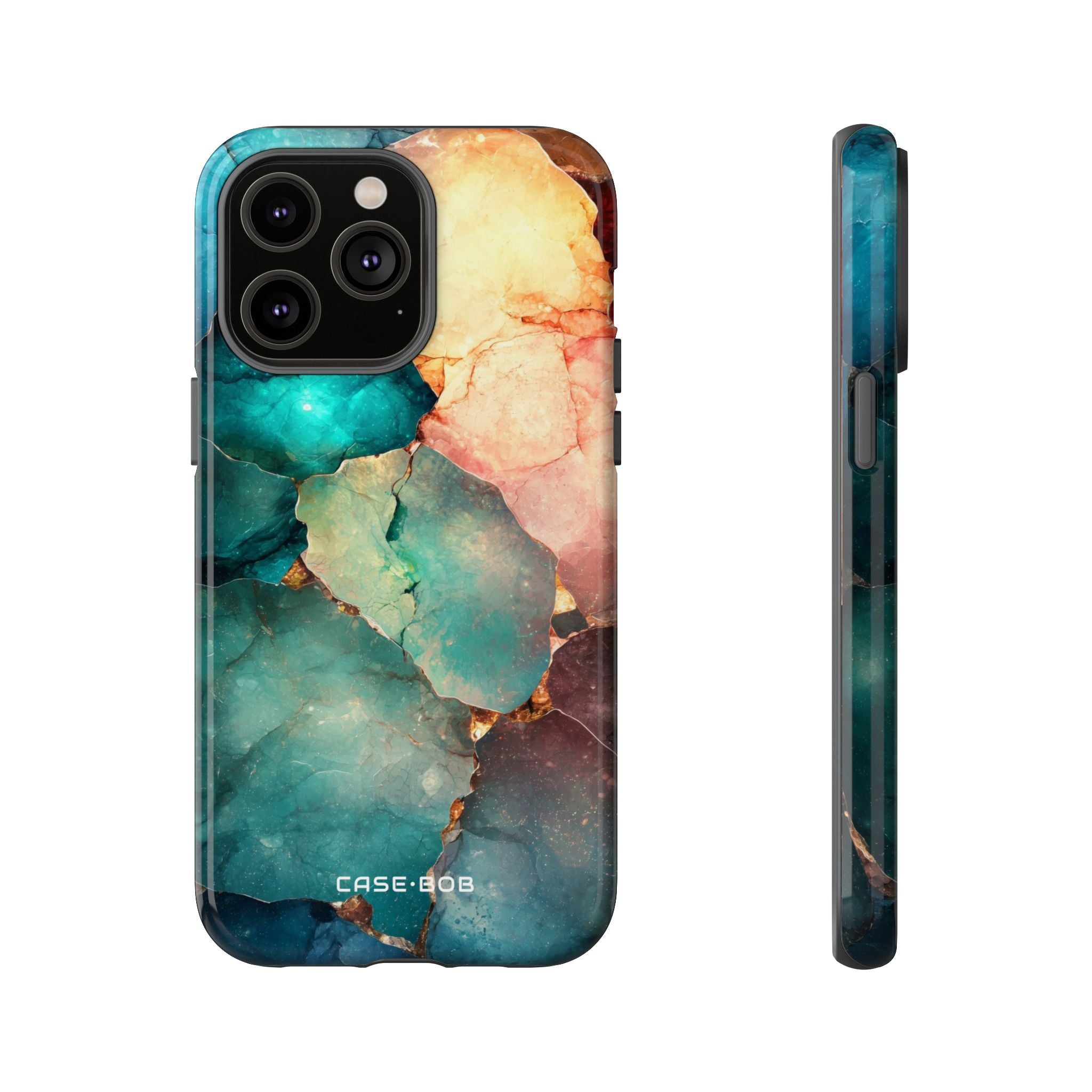 Sininen mosaiikkiveneet iPhone 14 Pro Max - Kova suojakotelo