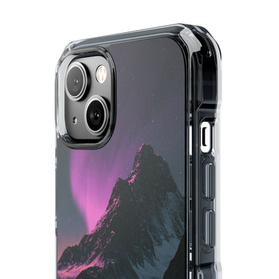 Arctic Aurora Summit · Clear Impact Magnetic Phone Case for iPhone · Black
