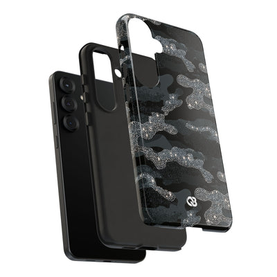 Glitter Shadow Camo · Tough Phone Case for Samsung · Black