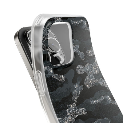 Glitter Shadow Camo · Lite Phone Case for iPhone ·  Black