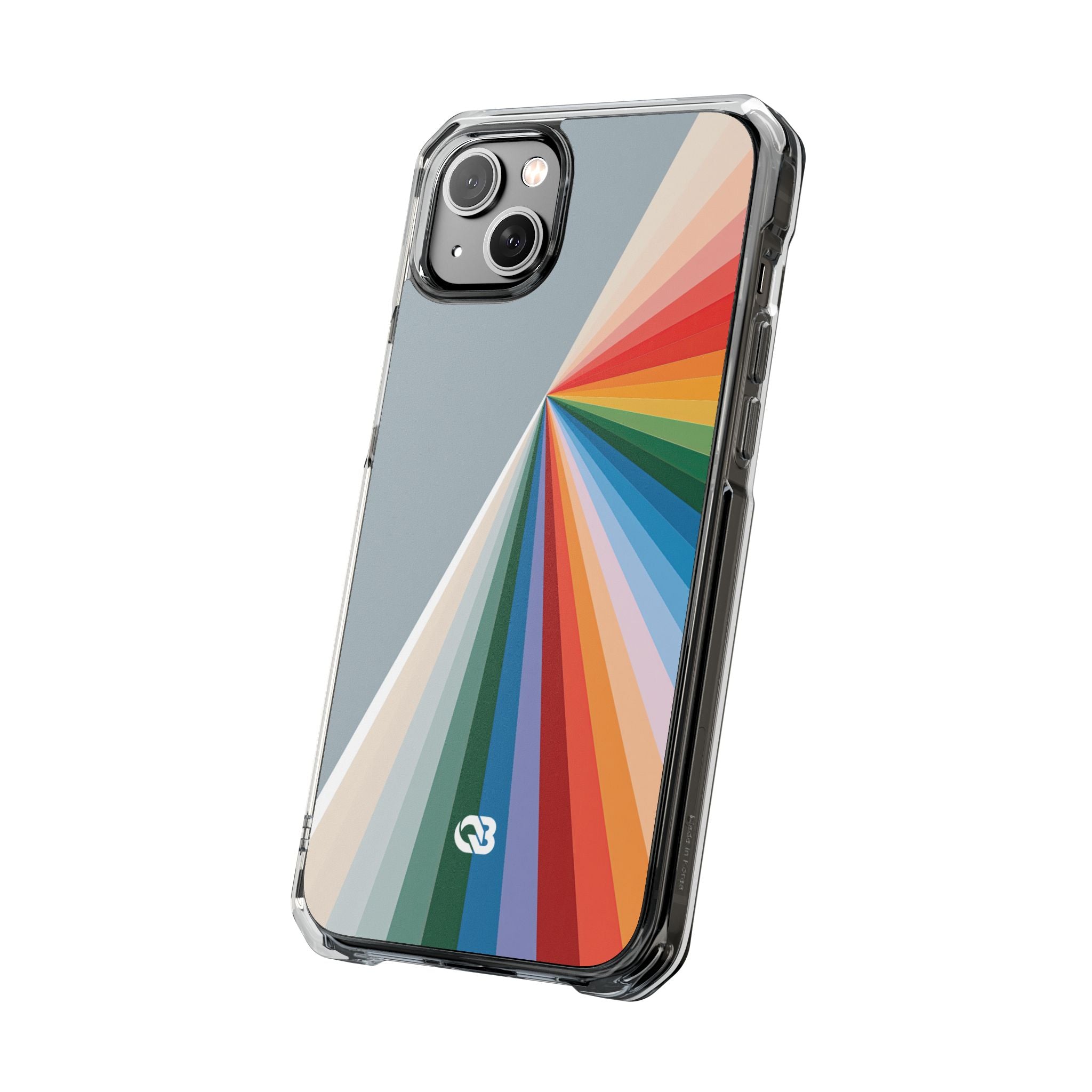 Grey Impact MagSafe Phone Case for iPhone - Slate Prism Burst