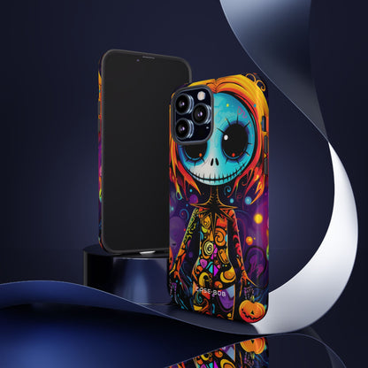 Blue Skull Swirl iPhone 13 Pro Case - Tough - CASE•BOB