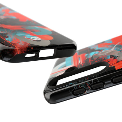 Fragmented Cyber Core · Tough Phone Case for Samsung · Black