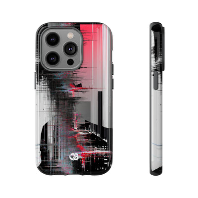 Black Tough Phone Case for iPhone - Crimson Data Leak