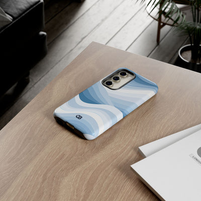 Blue Tough Phone Case for Samsung - Glacial Indigo Flow