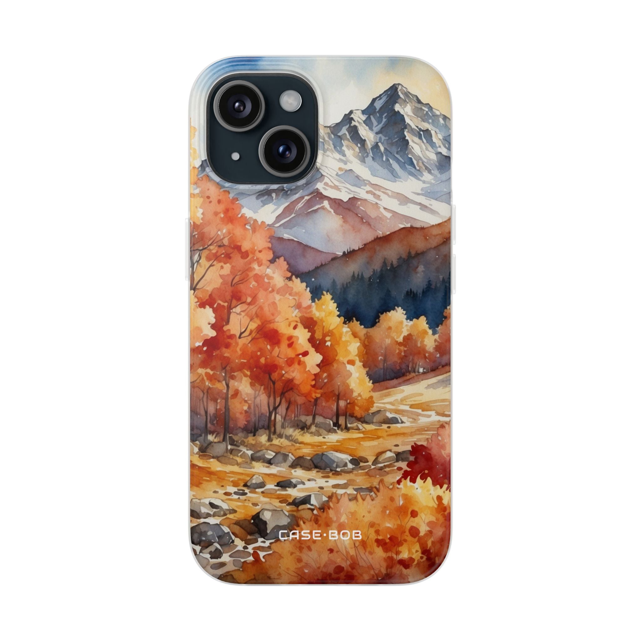 Snowcapped Radiance iPhone 15 Case - Soft
