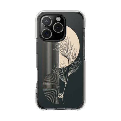 Black Impact MagSafe Phone Case for iPhone - Obsidian Sand Willow