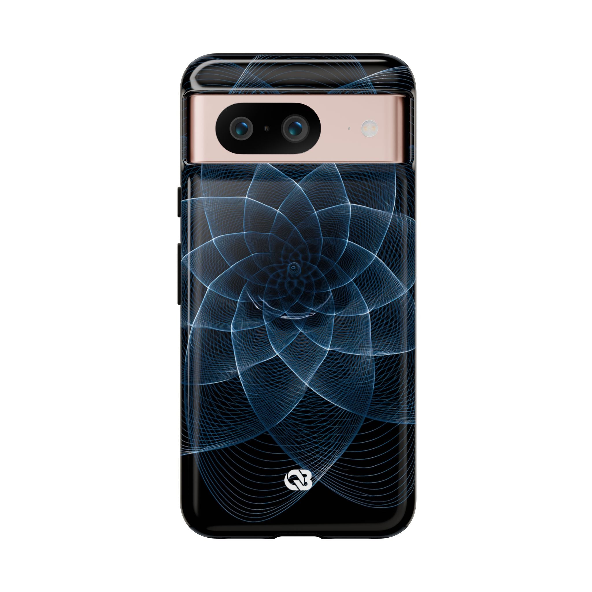 Blue Tough Phone Case for Google Pixel - Cobalt Geometric Bloom
