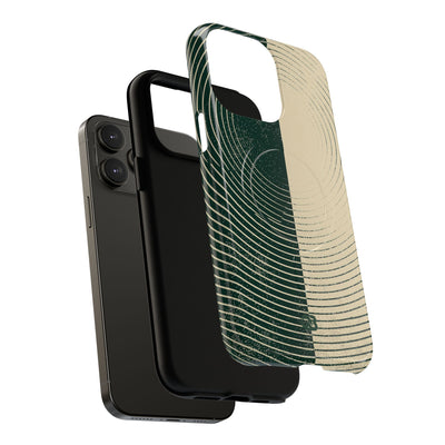Green Tough 2.0 Magsafe Phone Case for iPhone - Evergreen Split Grain