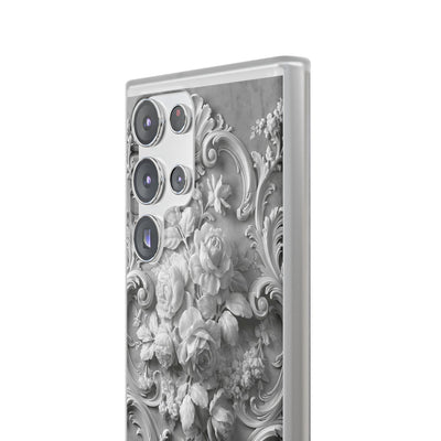 Rococo Marble Rose · Lite Phone Case for Samsung · White