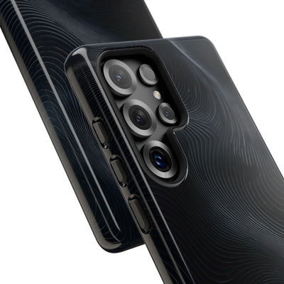Black Tough Phone Case for Samsung - Obsidian Ridge Flux