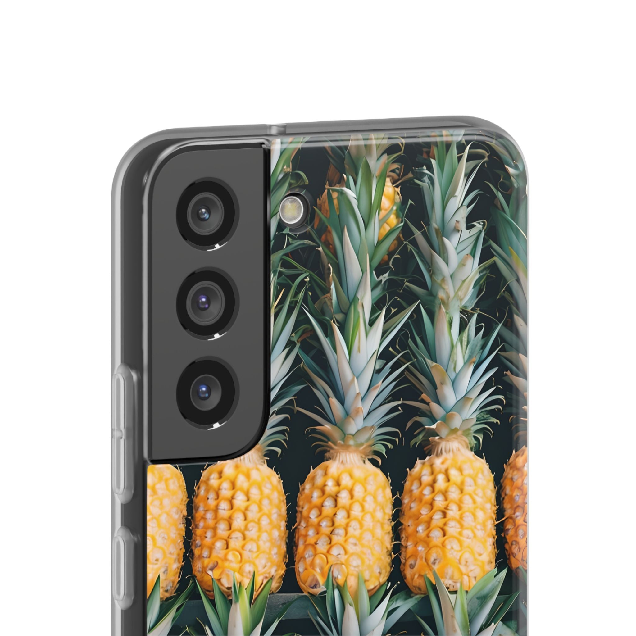 Gilded Pineapple Rows · Soft Phone Case for Samsung