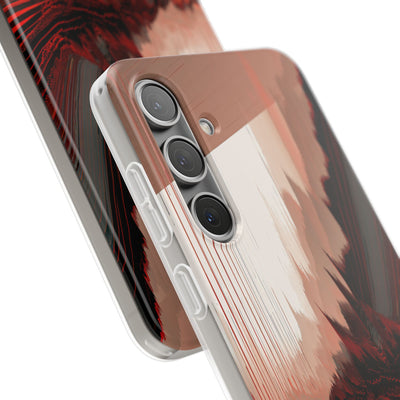Red Lite Phone Case for Samsung - Crimson Pulse Horizon
