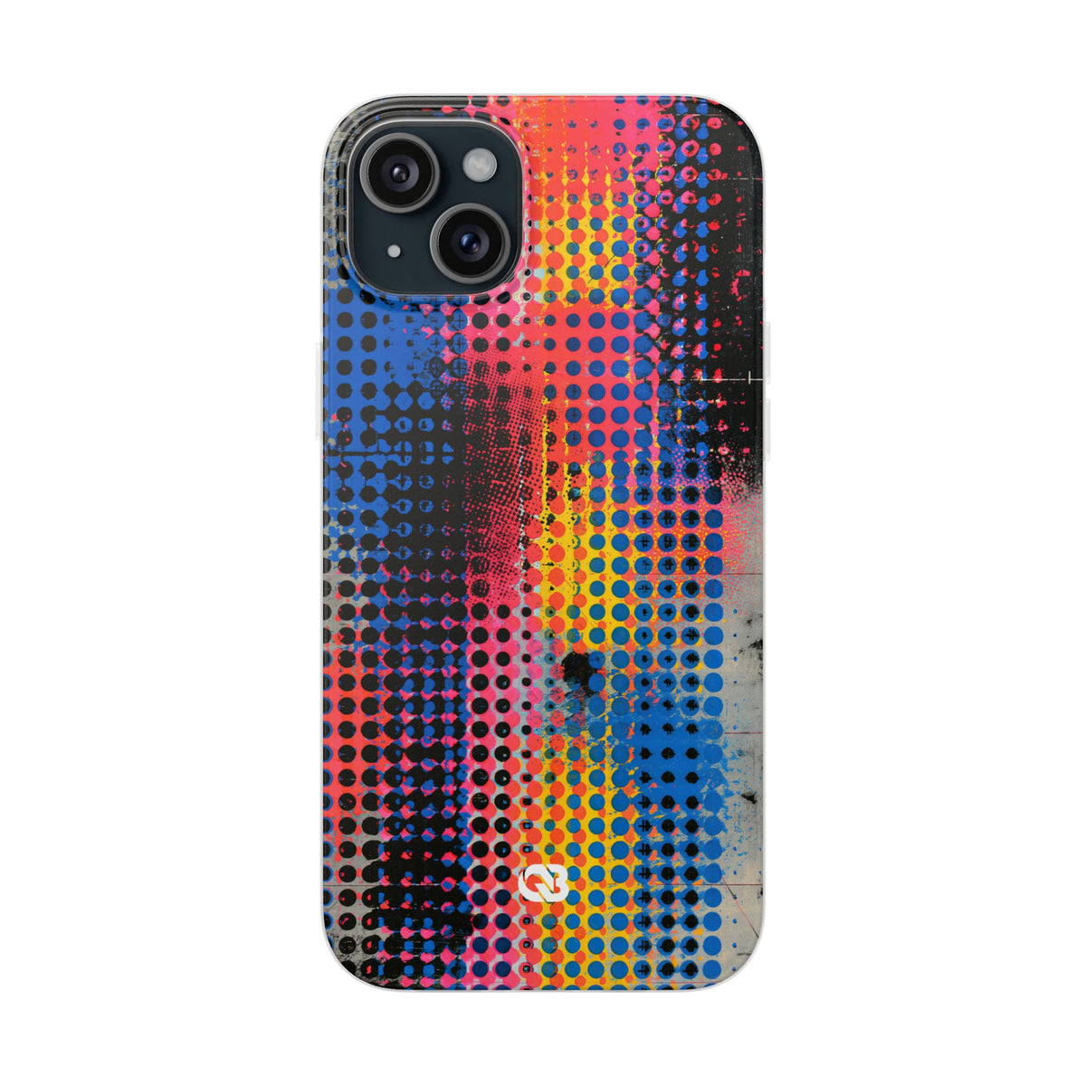 Chromatic Halftone Grid · Lite Phone Case for iPhone ·  Blue