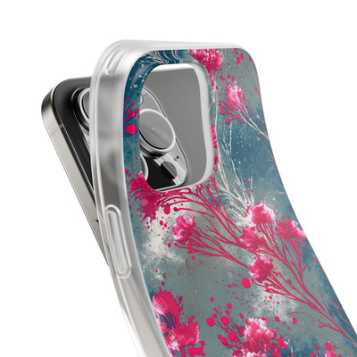 Cyber Blossom · Lite Phone Case for iPhone ·  Teal