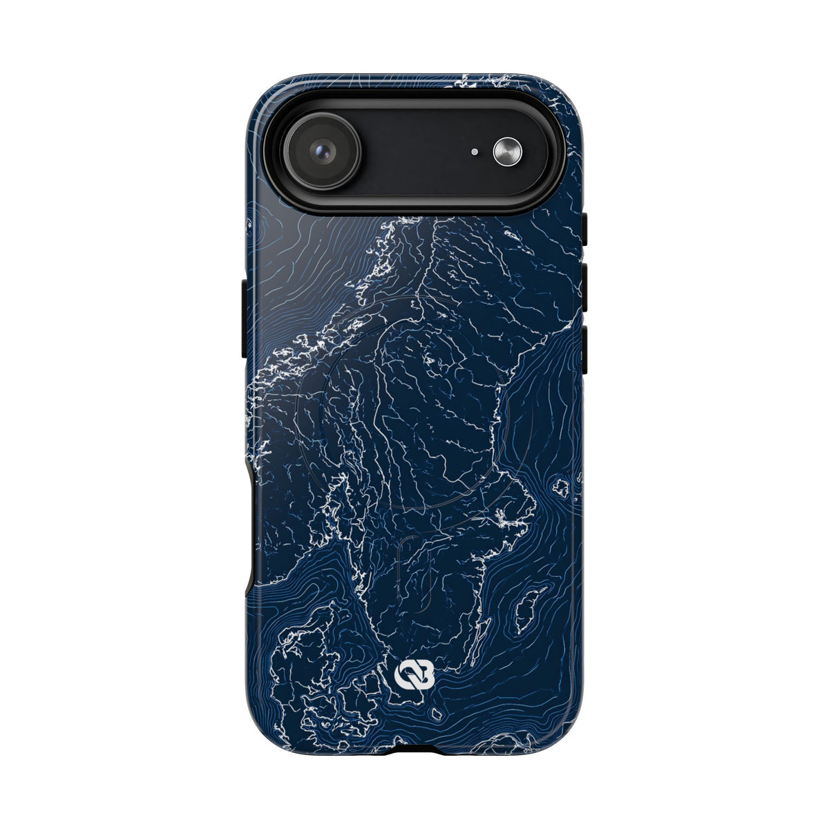 Nordic Contour Chart · Tough 2.0 Magnetic Phone Case for iPhone · Blue