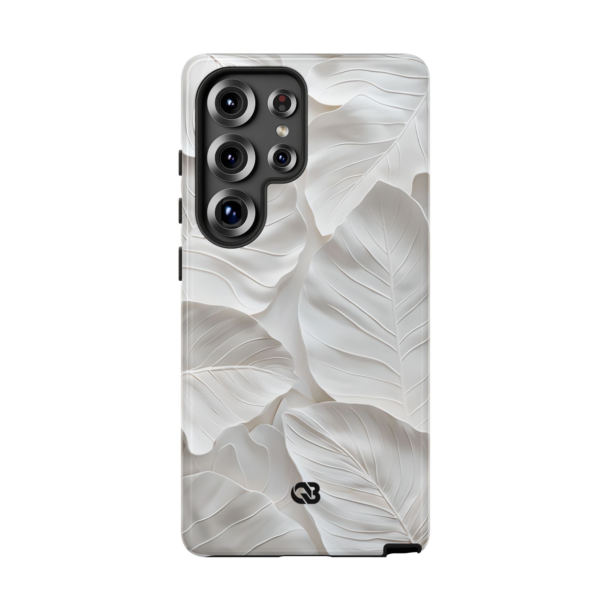 Sculpted Ivory Leaves · Tough Phone Case for Samsung