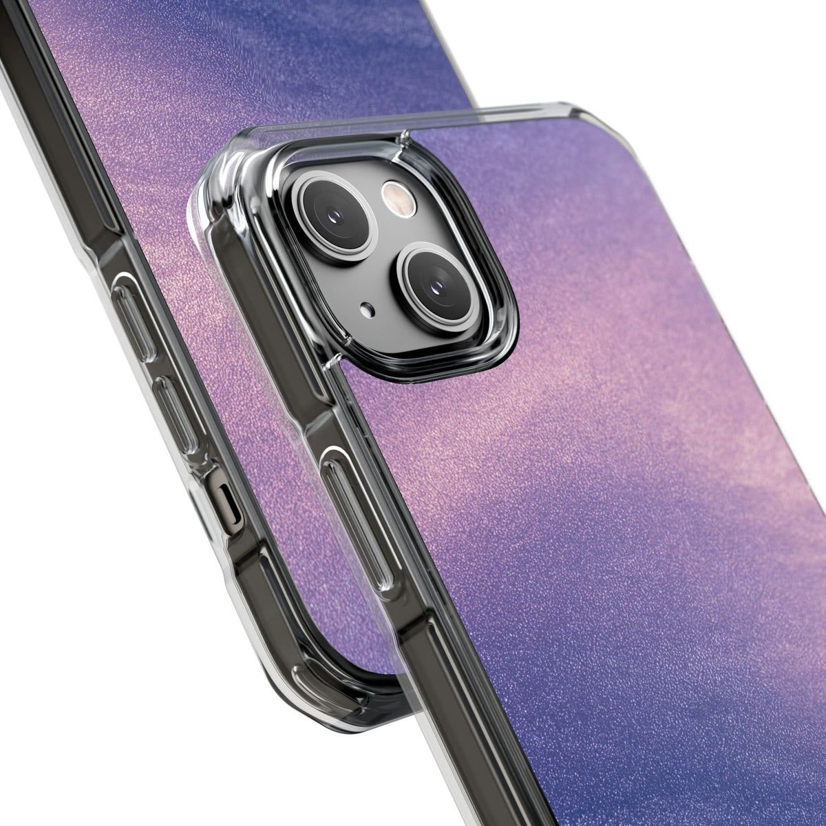 Ethereal Violet Glow · Clear Impact Magnetic Phone Case for iPhone · Purple