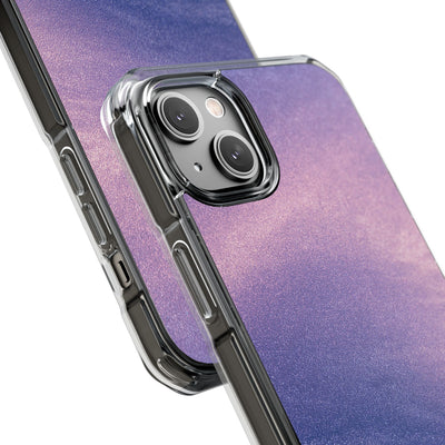 Ethereal Violet Glow · Clear Impact Magnetic Phone Case for iPhone · Purple