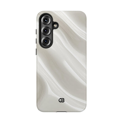 Liquid Enamel Fold · Tough Phone Case for Samsung · White