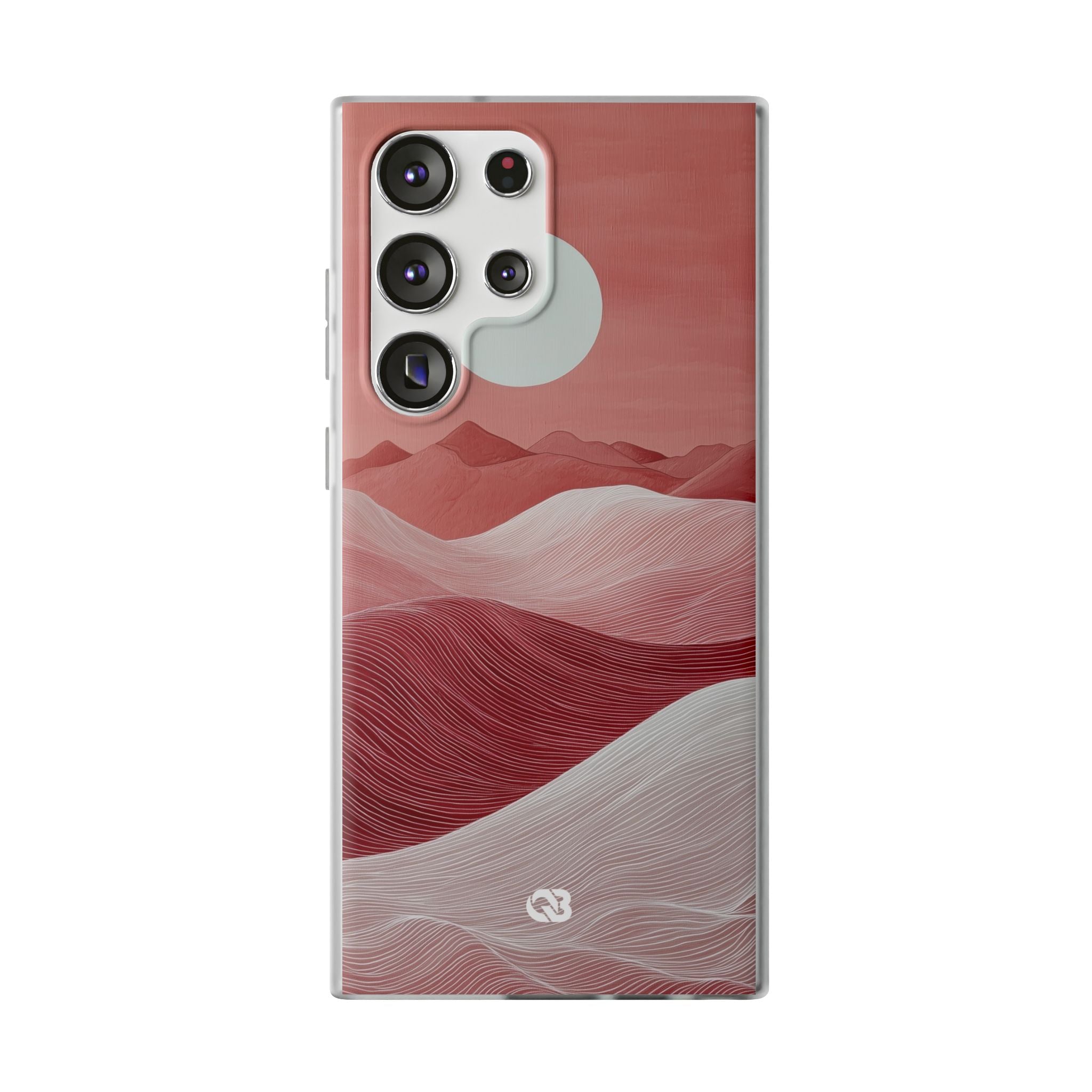 Crimson Dune Horizon · Soft Phone Case for Samsung