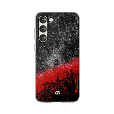 Crimson Noir Drip · Lite Phone Case for Samsung · Black