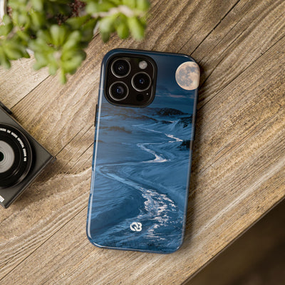 Arctic Moon Drift · Tough Phone Case for iPhone · Blue