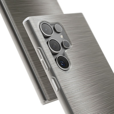 Grey Lite Phone Case for Samsung - Brushed Industrial Steel