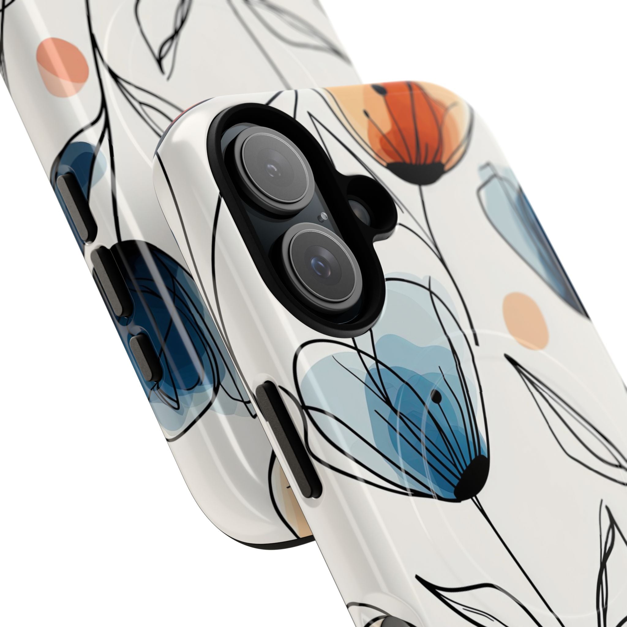 Ink Watercolor Tulips · Tough+ Handyhülle für iPhone · Magsafe