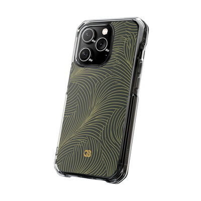 Green Impact MagSafe Phone Case for iPhone - Dark Olive Plume