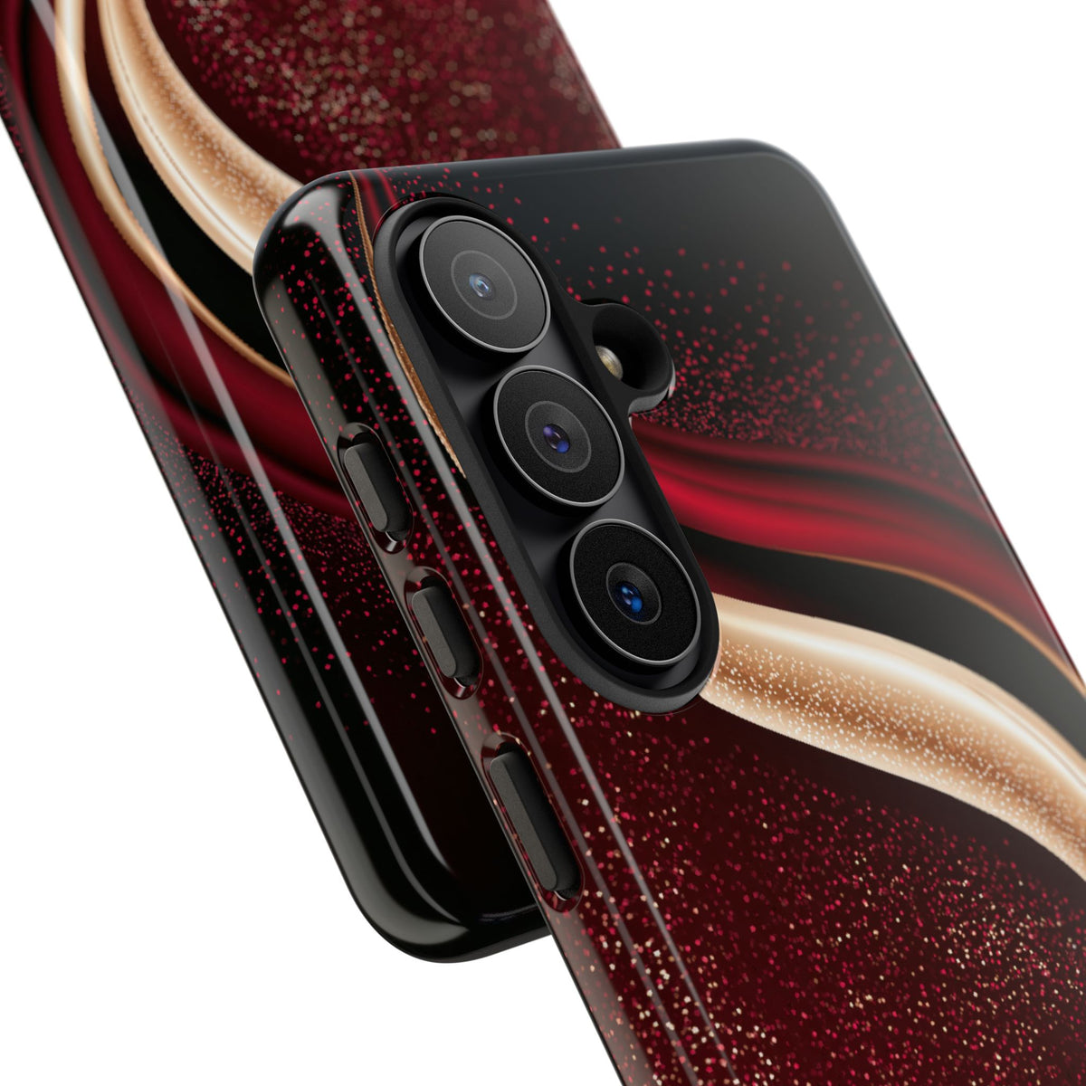 Gilded Crimson Flow · Tough Phone Case for Samsung · Red