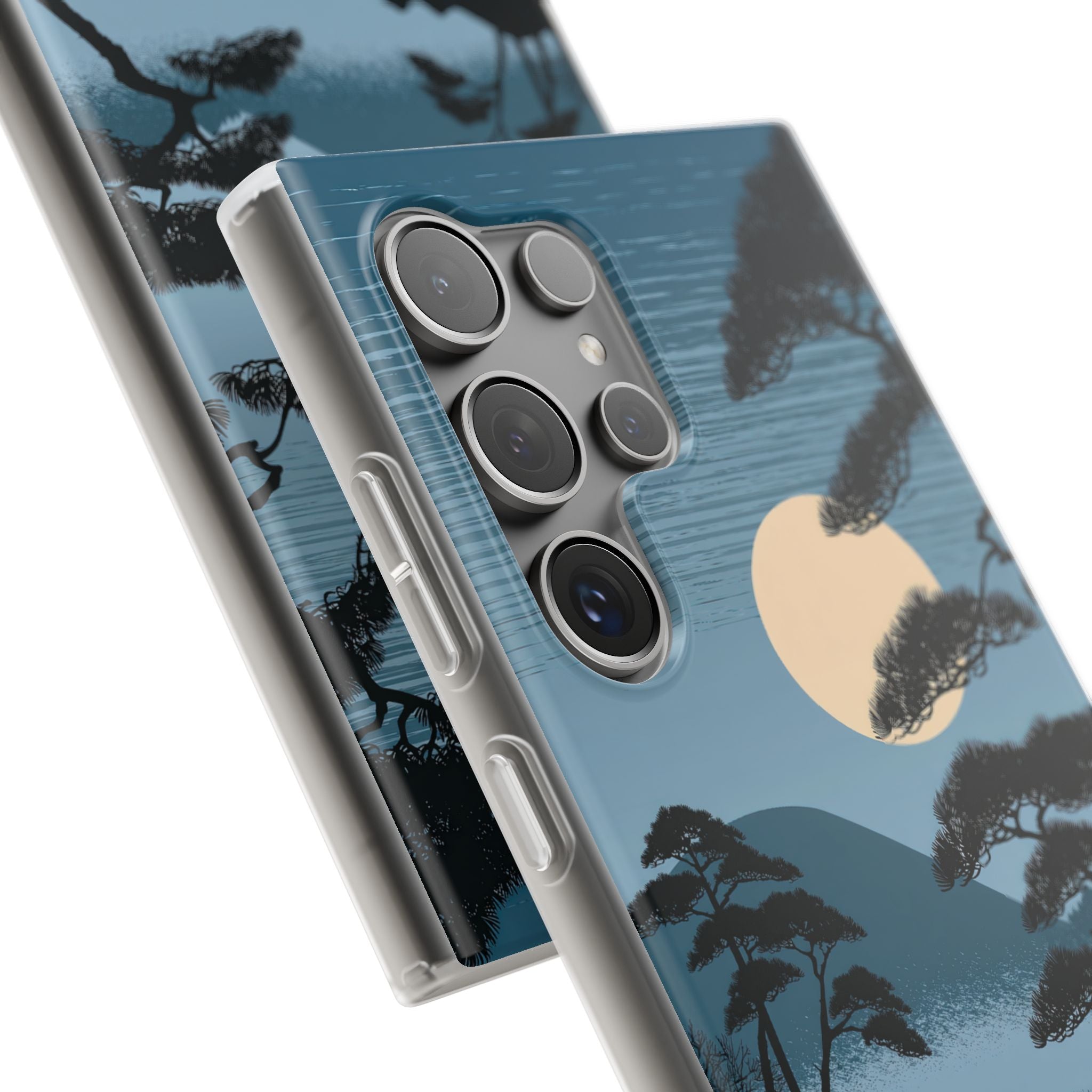 Blue Lite Phone Case for Samsung - Midnight Kyoto Pine