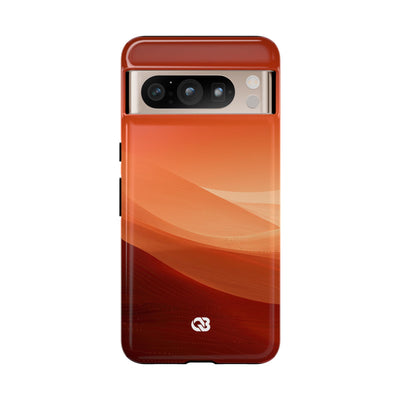 Terracotta Dune Ridges · Tough Phone Case for Pixel ·  Orange