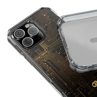 Gold Impact MagSafe Phone Case for iPhone - Amber Core Mainframe