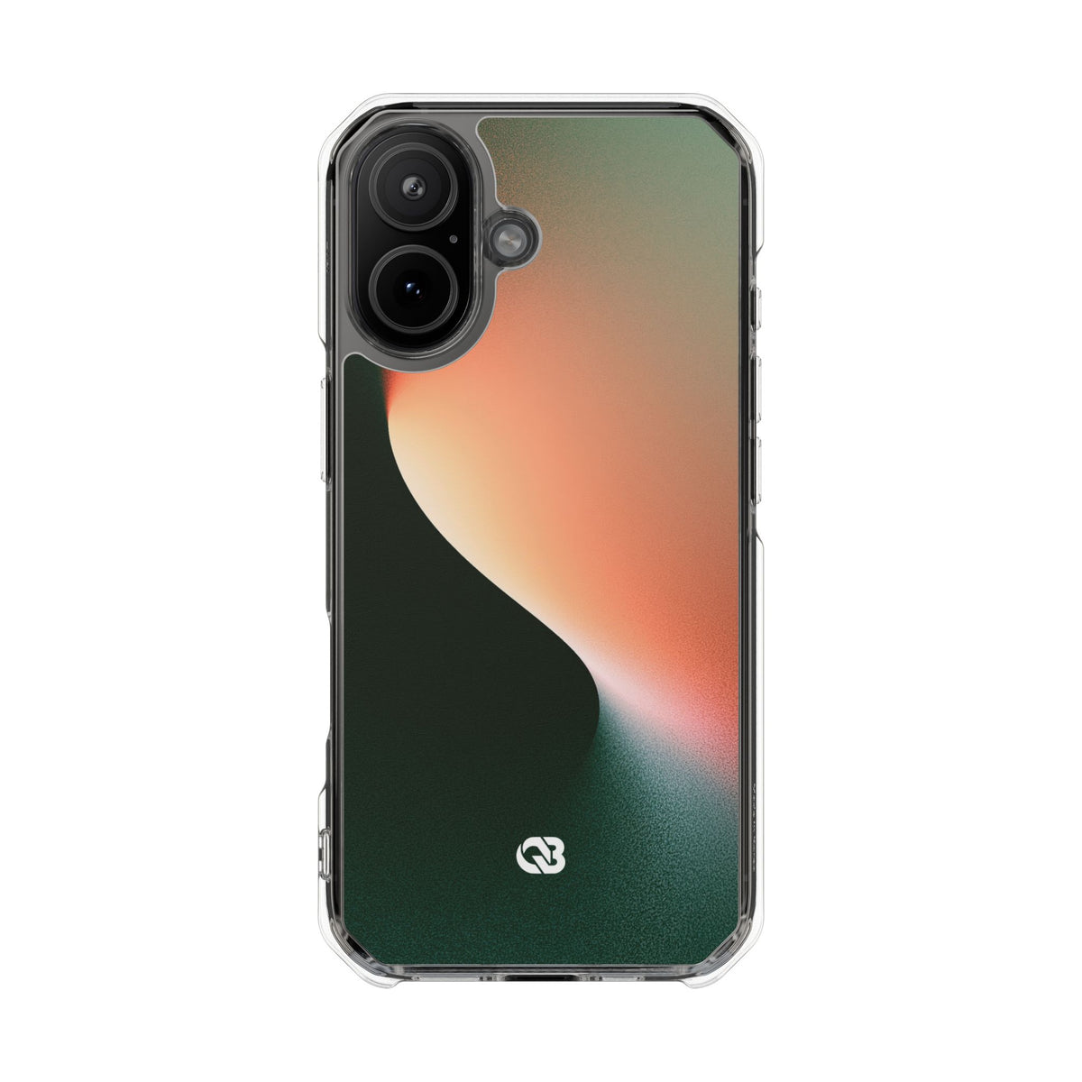 Luminous Arc · Clear Impact Magnetic Phone Case for iPhone · Green