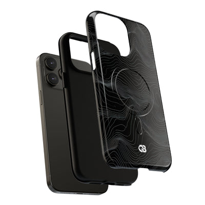 Obsidian Contour Elevation · Tough 2.0 Magnetic Phone Case for iPhone · Black