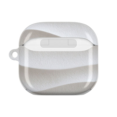 Sculpted Dune Relief · Hard Case for AirPods & AirPods Pro · White