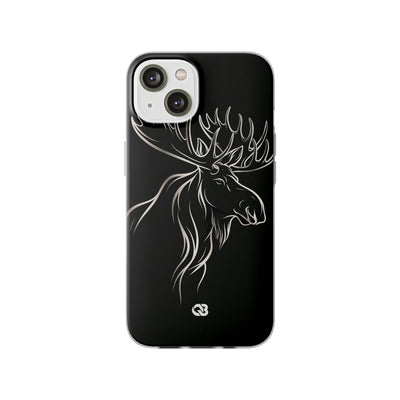 Nordic Moose Contour · Lite Phone Case for iPhone ·  Black