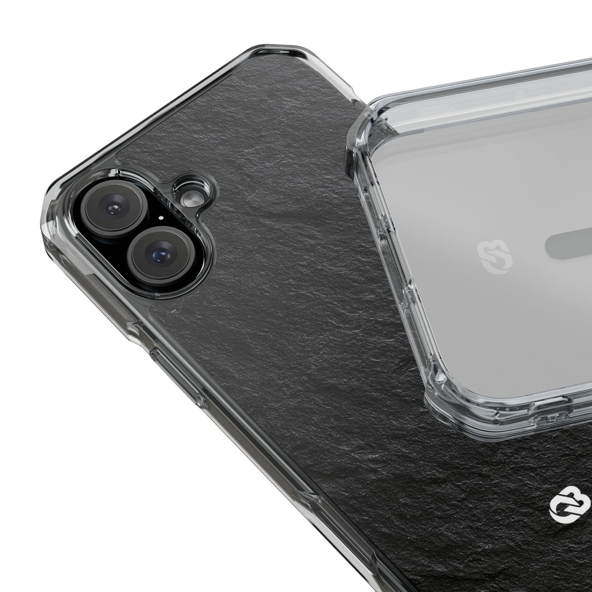 Obsidian Slate · Clear Impact Magnetic Phone Case for iPhone ·  Black
