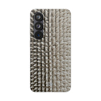 Beige Lite Phone Case for Samsung - Bone Spiked Grid