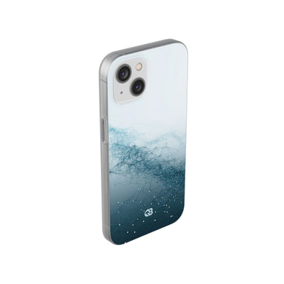 Teal Lite Phone Case for iPhone - Cyan Vector Lattice
