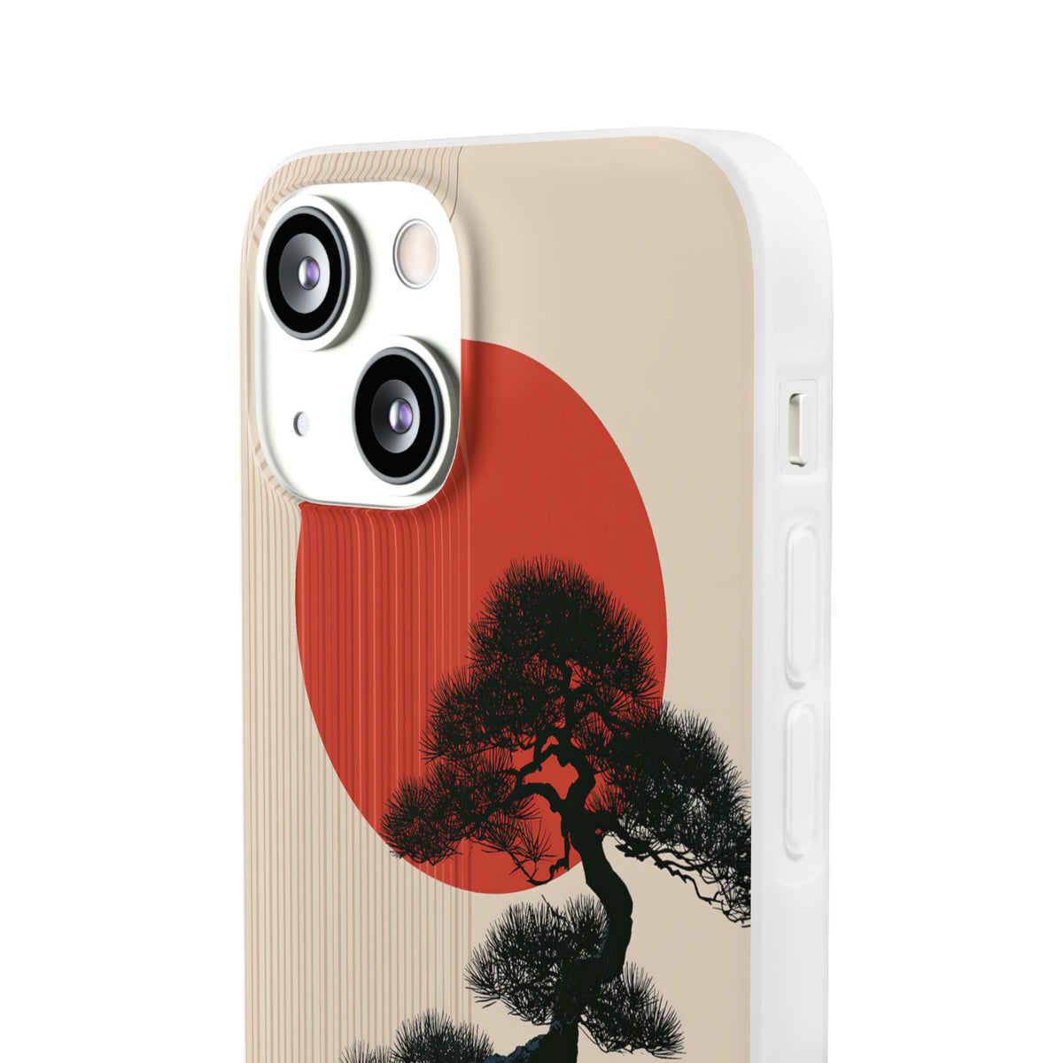 Crimson Sun Bonsai · Lite Phone Case for iPhone ·  Beige