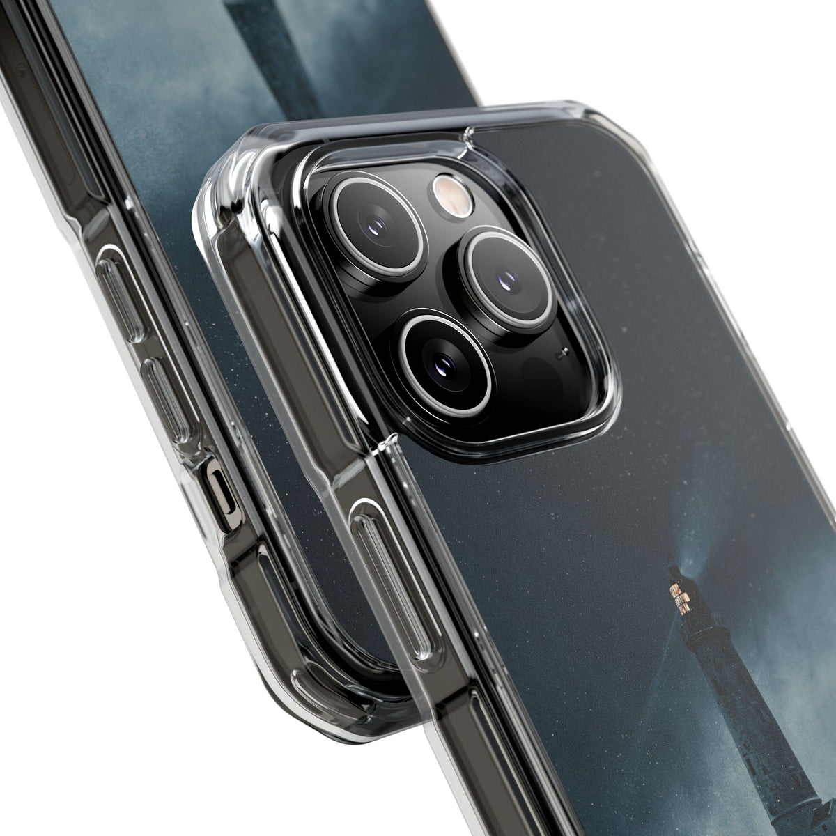 Nordic Coastal Beacon · Clear Impact Magnetic Phone Case for iPhone · Blue