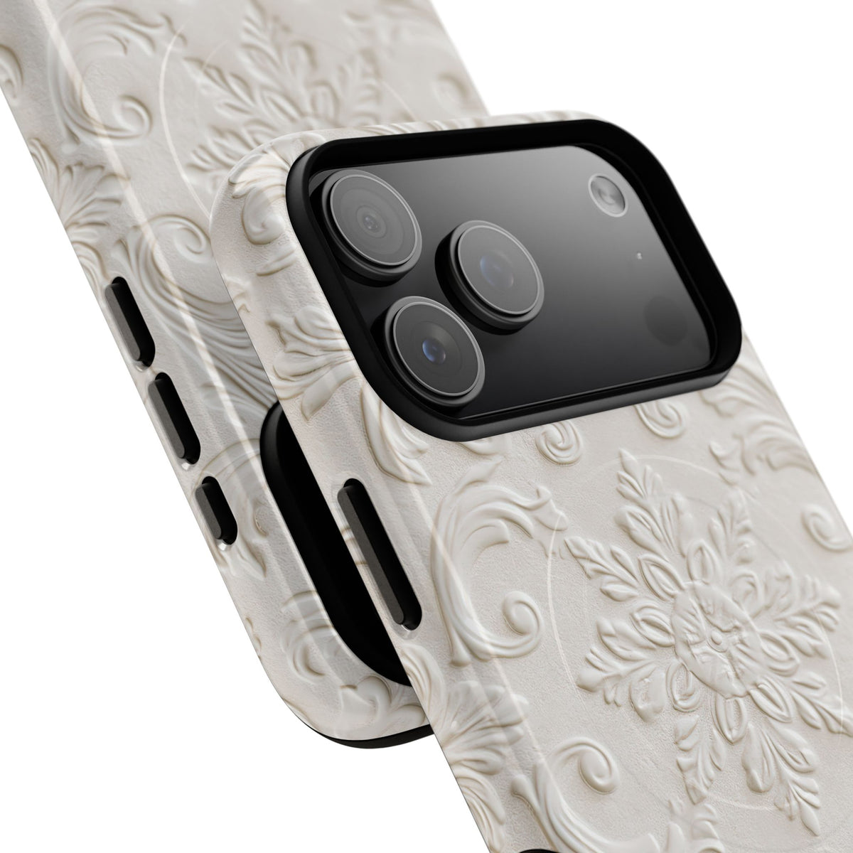 Sculpted Acanthus Relief · Tough 2.0 Magnetic Phone Case for iPhone · White